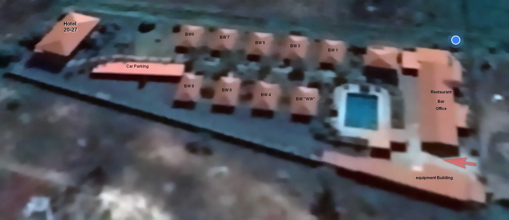 Resort from above